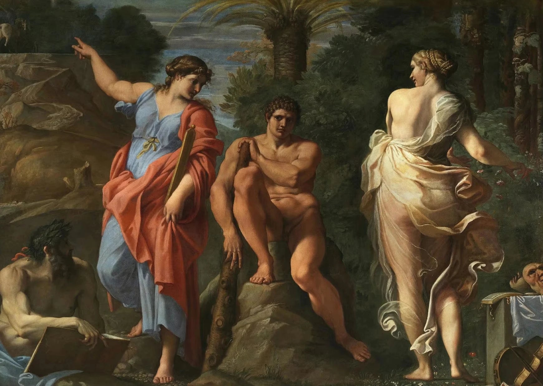 1 unidad, Póster de arte cristiano retro renacentista clásico de mitología griega, obras famosas, lienzo, pintura, decoración de pared para museo e iglesia