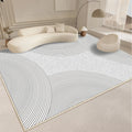 Alfombra de estilo moderno para sala de estar, alfombra mullida y suave para dormitorio, diseño abstracto, alfombra de felpa, alfombra gruesa para el hogar.