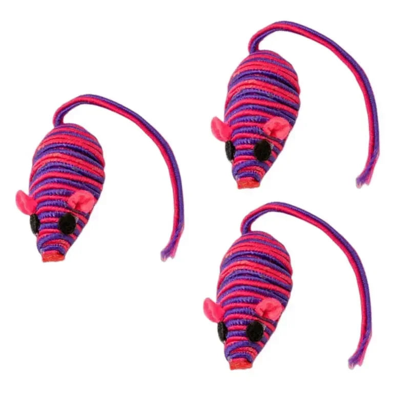 3 piezas de juguetes para gatos: ratón de juguete interactivo para masticar, atrapar y jugar. Suministros para mascotas.