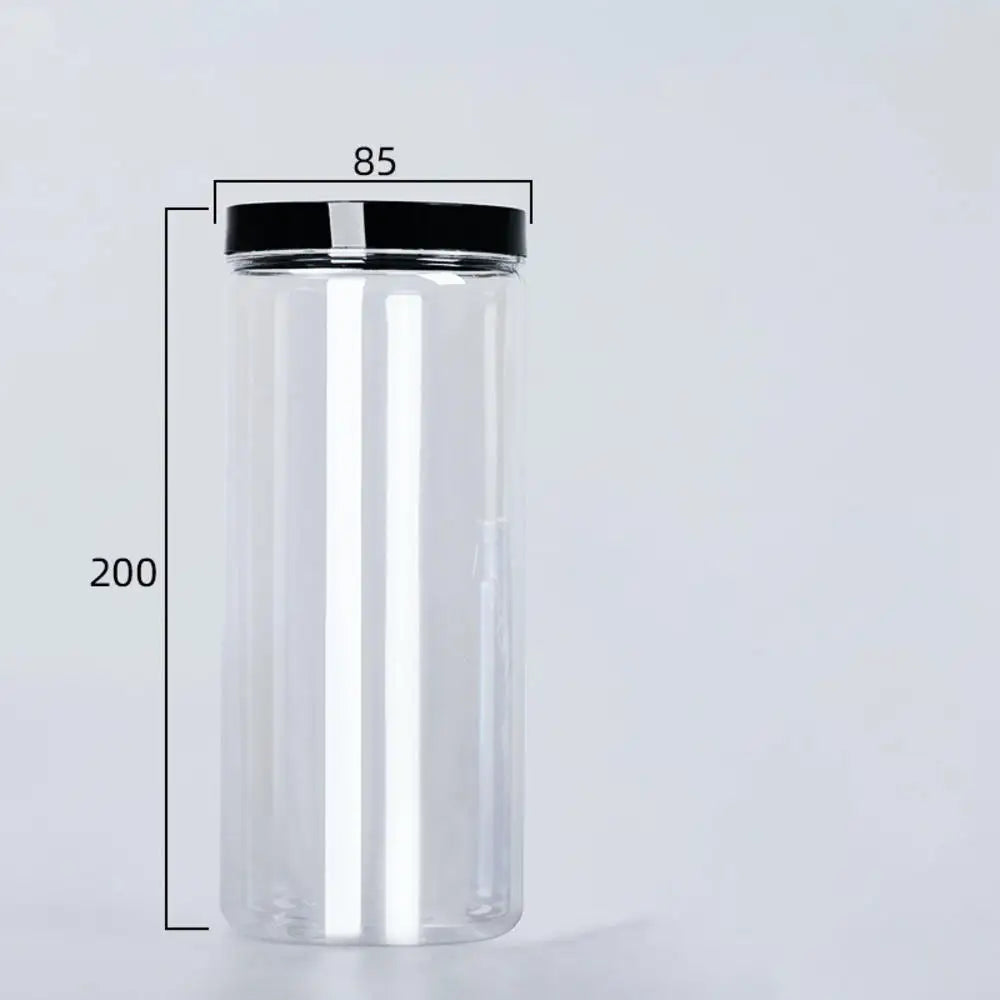 Lata transparente sellada con tapa, a prueba de olores de alimentos, envase de almacenamiento, botella para granos de café, condimentos, accesorios de cocina