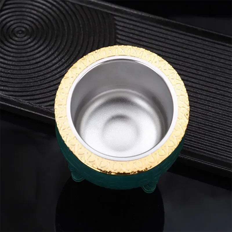 Vaso térmico de acero inoxidable de doble pared de 180 ml para café, cerveza, yerba mate y té.