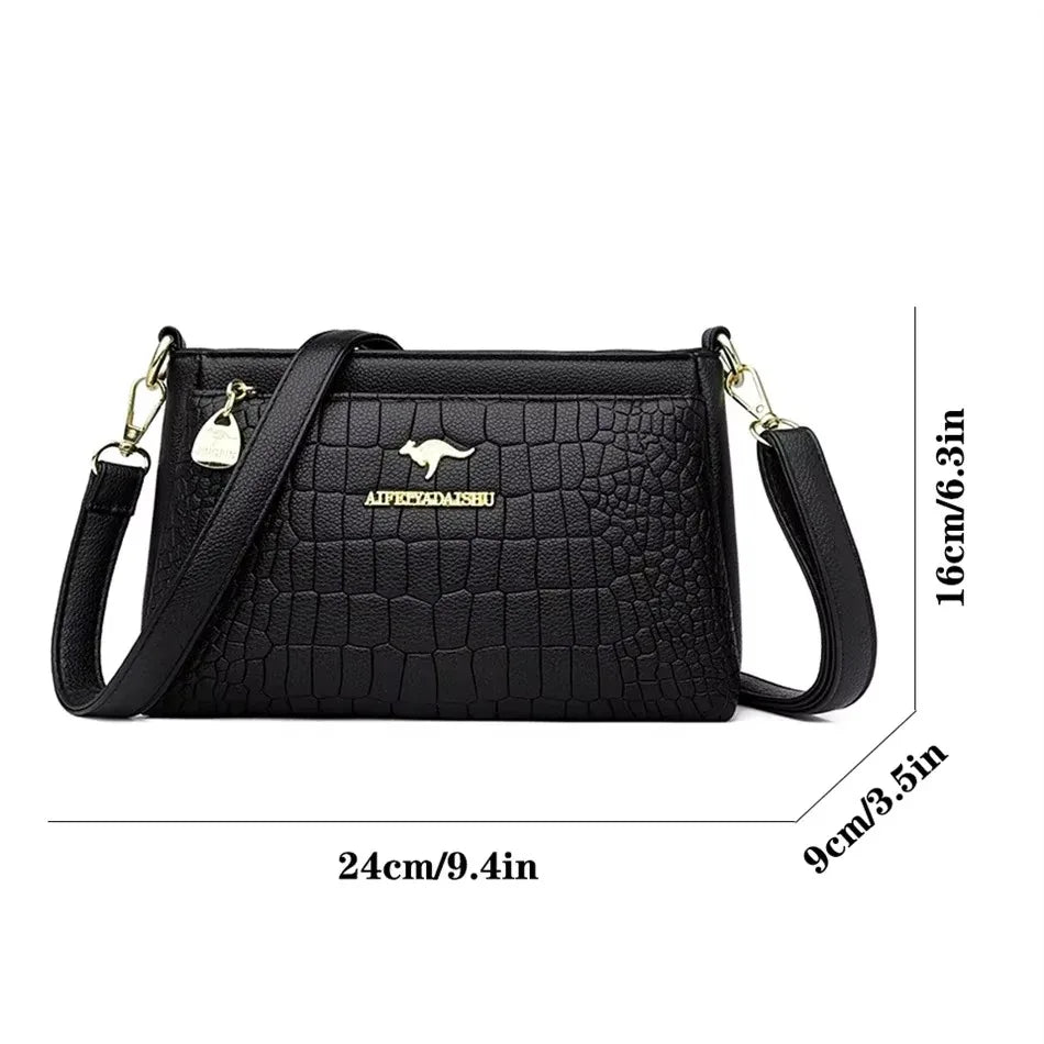 Bolso de mano de lujo con estampado de moda, gran capacidad, piel suave, bolso bandolera para mujer, bolso de hombro/bandolera, bolso de mano de diseño para mujer, bolso de mano informal.