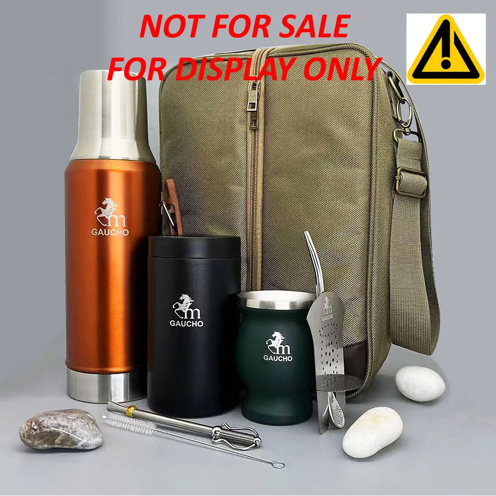 1 unidad/lote Bolsa de viaje para yerba mate Gaucho. Conveniente para guardar en termo, taza de calabaza, bombilla, pajita y lata de té. Dos tamaños a elegir.