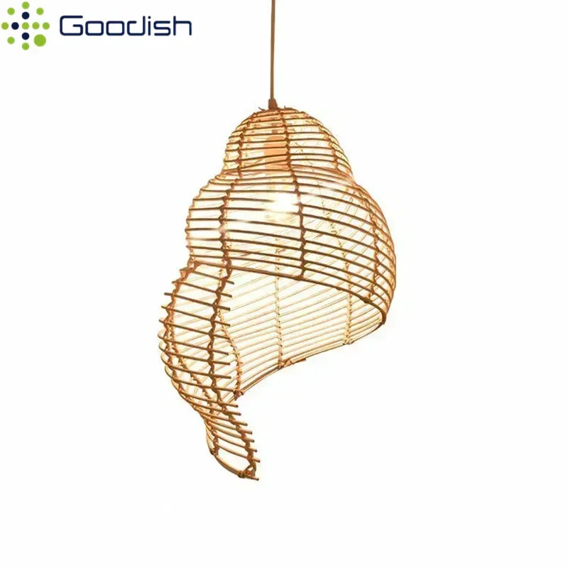 Lámparas colgantes LED de bambú y ratán hechas a mano, lámparas de diseño para cocina, sala de estar, comedor, dormitorio, decoración del hogar y arte.