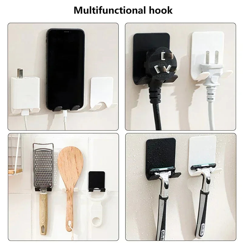 Soporte para maquinilla de afeitar de baño (1/2/4/6 unidades), gancho de almacenamiento para pared, estante para afeitado de hombre, soporte para maquinilla de afeitar sin perforaciones, accesorios de baño.