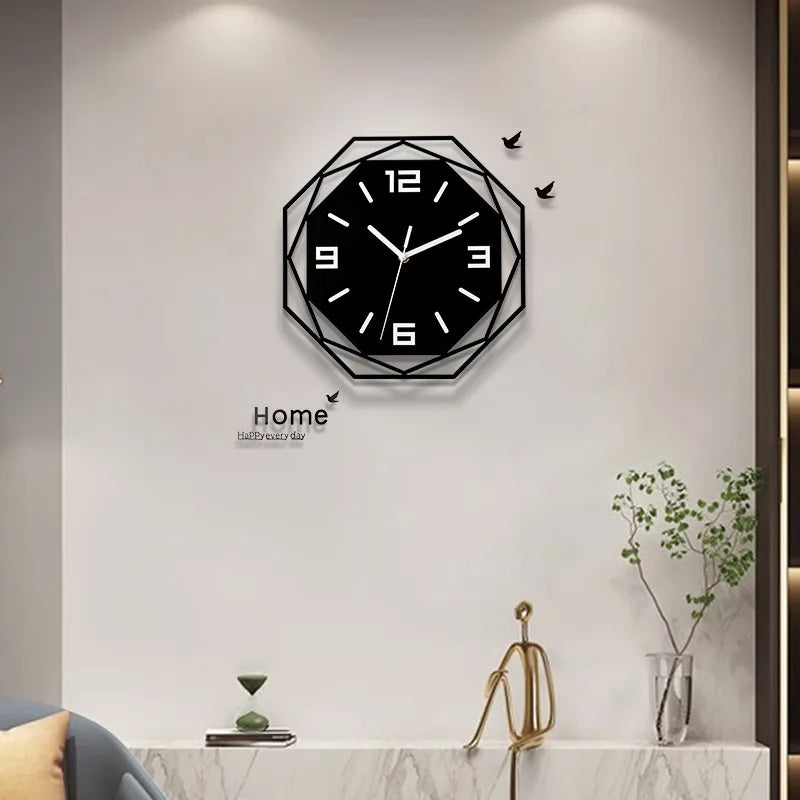 Reloj de pared decorativo minimalista moderno, silencioso, de material acrílico, de personalidad minimalista, arte atmosférico, reloj de cuarzo