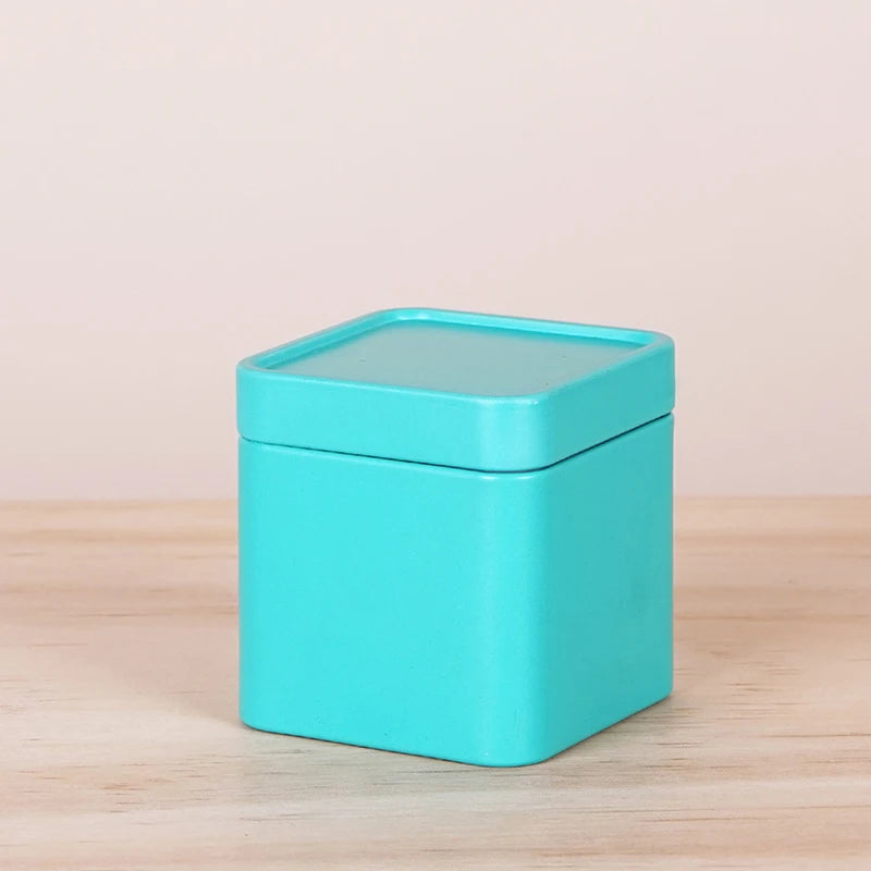 Caja metálica de acero inoxidable para té, mini recipiente portátil de viaje, tarro para azúcar, café, organizador, caja sellada para té, almacenamiento de cocina.