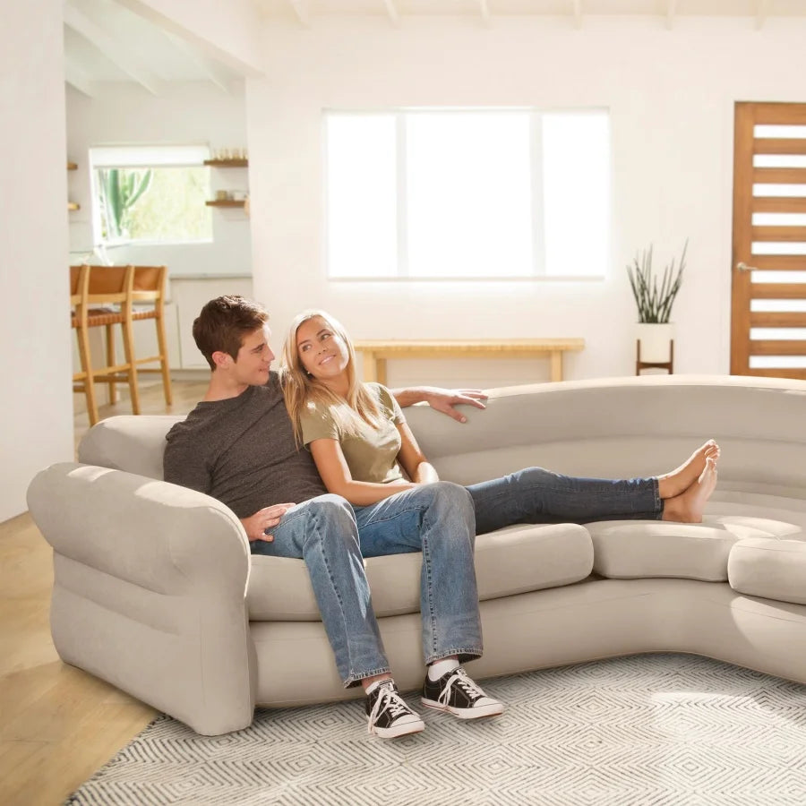 68575NP Inflatable Corner Sofa 257 x 203 x 76 cm