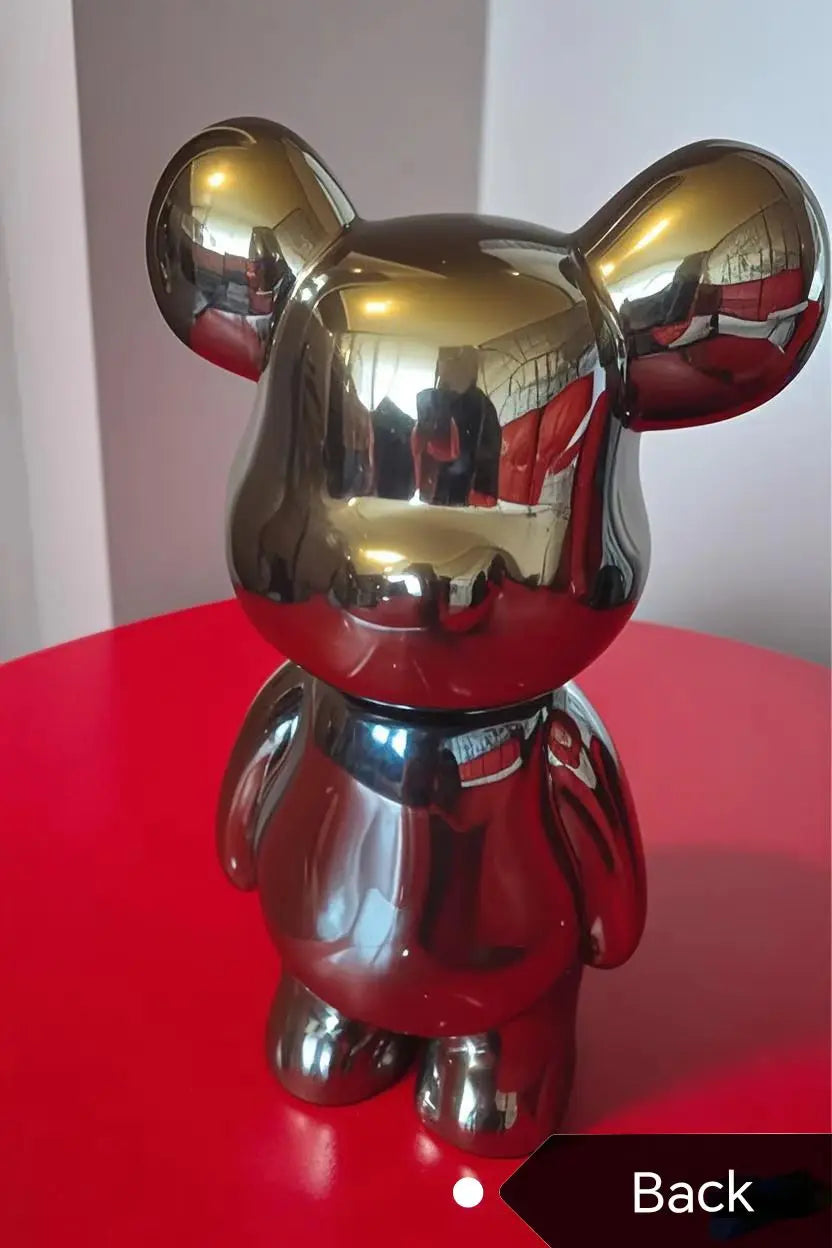17/27/cm Oso estético Ladrillo Estatua de cerámica Oso de peluche decoración figura de acción Esculturas Adorno para habitación Decoración del hogar Manualidades