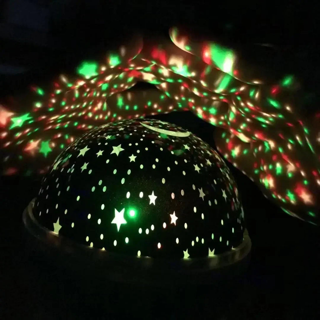LED Starry Night Light Auto Rotating Pattern 500mAH Lithium Battery Starry Night Projection Light for Bedroom Decoration