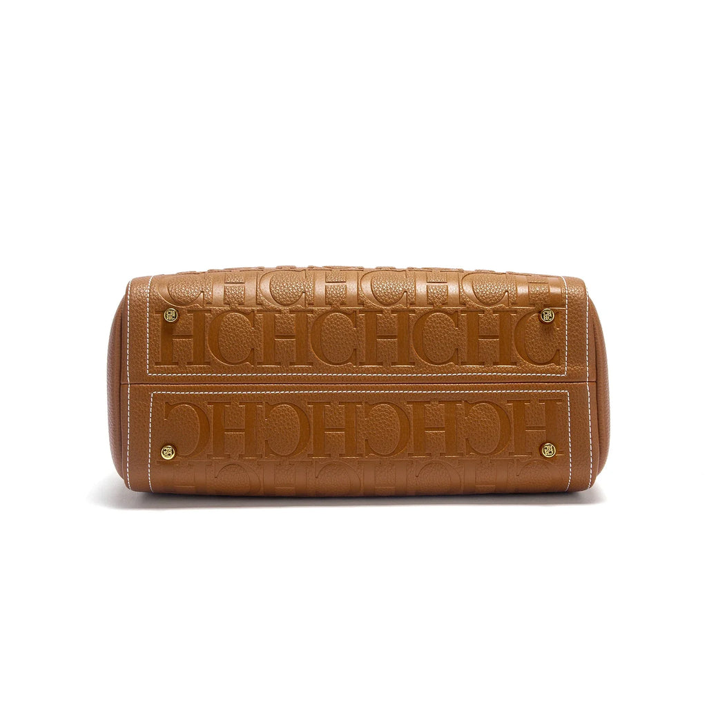 Bolso Boston de mujer C-H, nueva colección otoño/invierno, diseño de letras, bolsos de hombro con textura