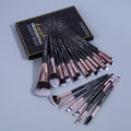 20 brochas de maquillaje con caja, herramienta profesional para difuminar polvos, sombras de ojos, base de maquillaje y colorete.