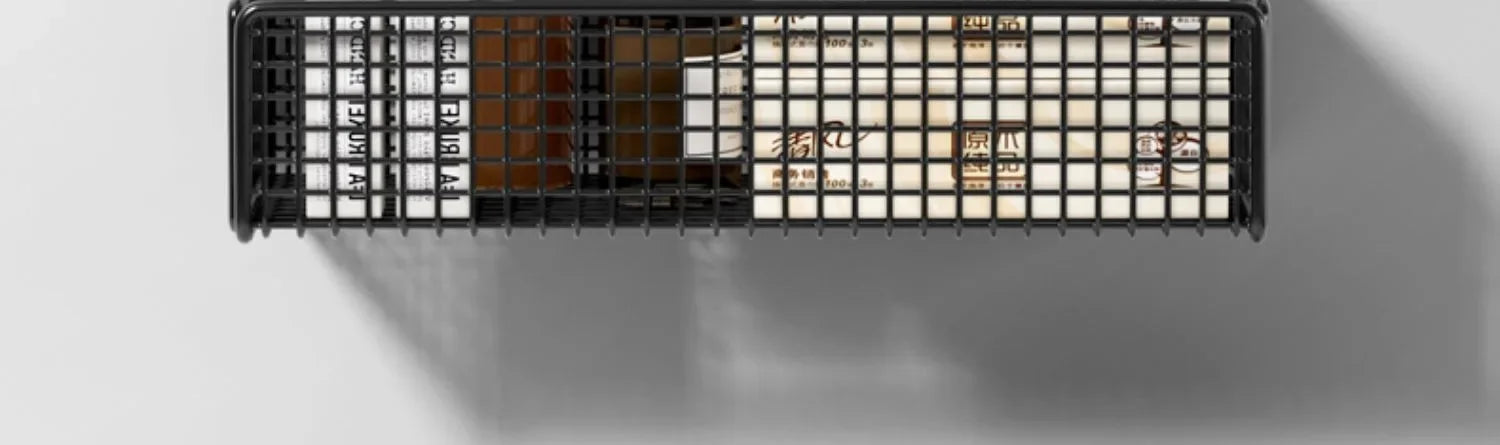 Organizador de baño multifuncional para artículos de aseo, estante de baño sin perforaciones, estante de almacenamiento de pared para baño y cocina.