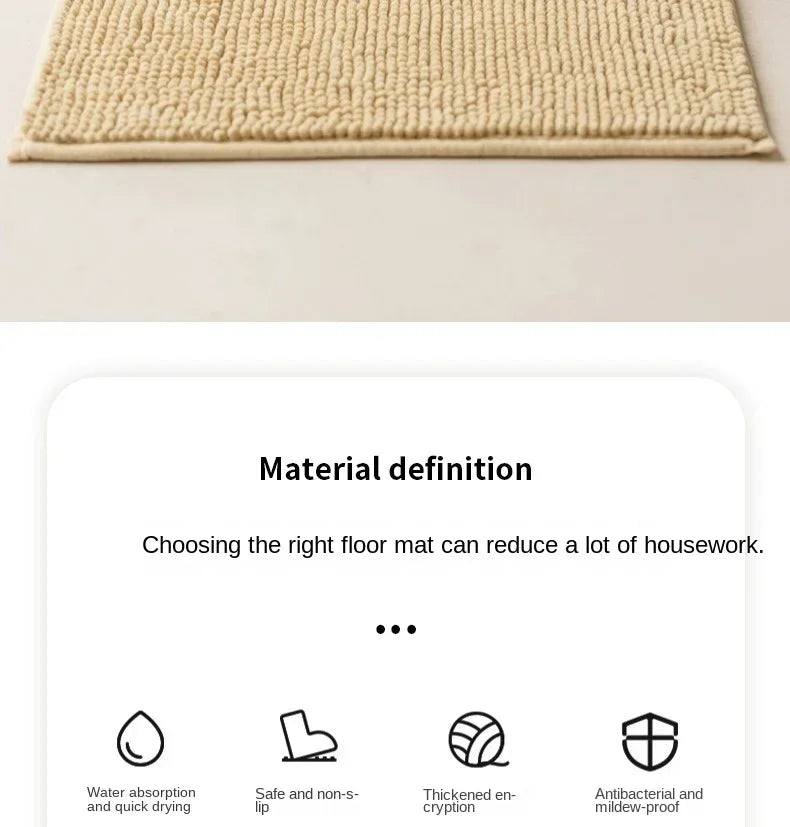 Alfombrilla antideslizante para baño, de entrada para pies, para el suelo del baño, alfombra para el hogar, alfombra de baño