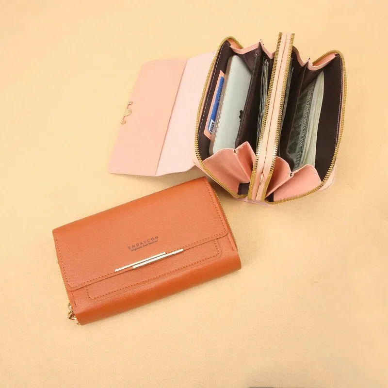 Cartera de mujer de tamaño mediano – Bolso de hombro convertible con bolsillo para monedas, diseño multifuncional