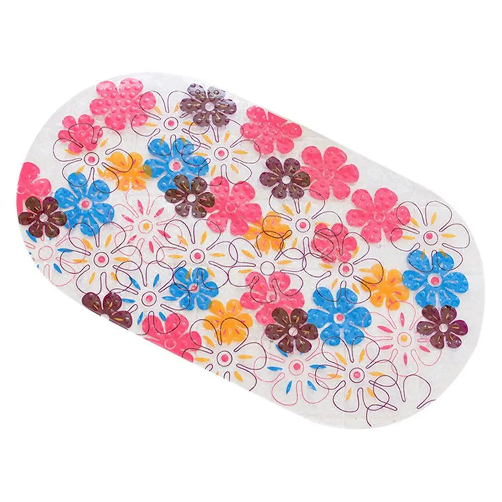 Alfombrilla de baño antideslizante de PVC suave con diseño de dibujos animados para niños, con ventosa, para ducha y bañera.