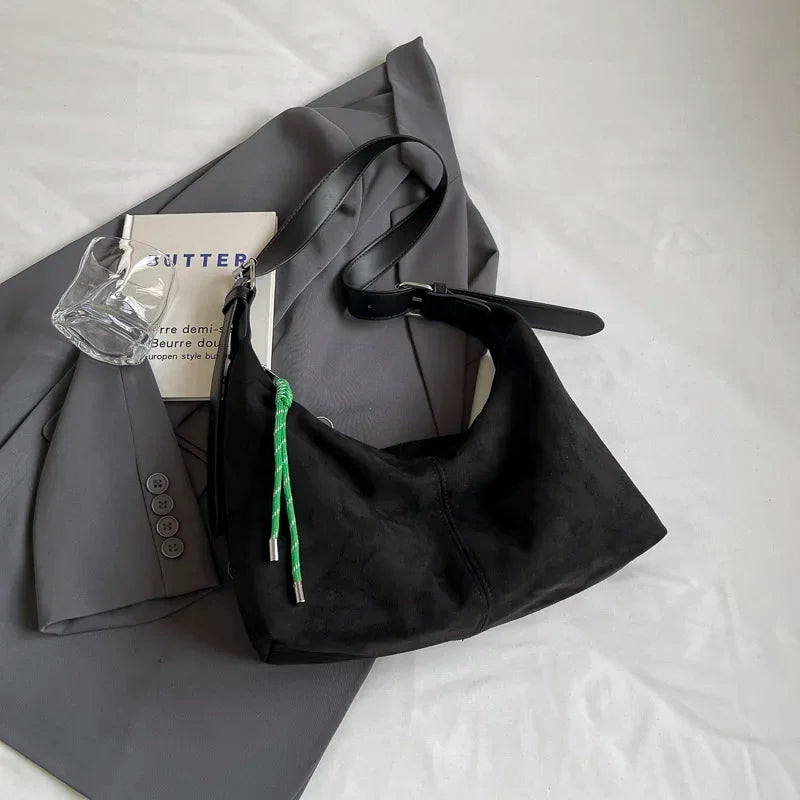 Bolsos Hobo de Piel PU de LEFTSIDE para Mujer, Bolso de hombro de invierno para mujer, Nueva Tendencia de Moda Coreana 2025, Bolsos y Carteras Y2K