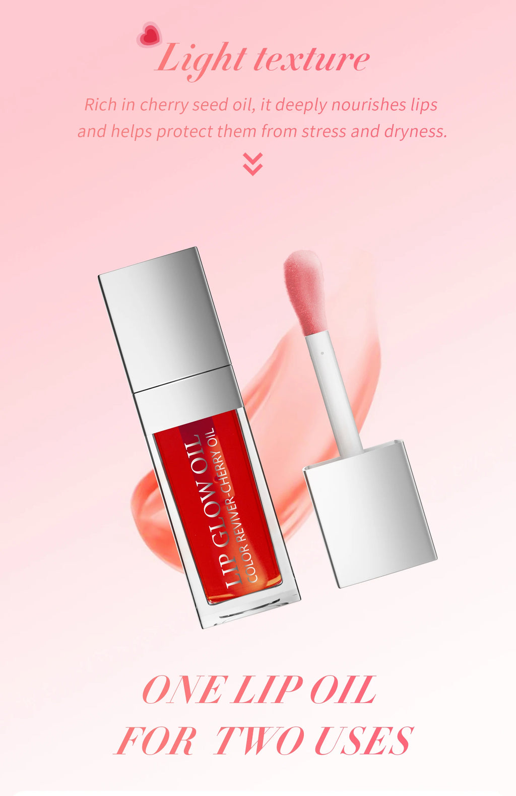 Aceite labial hidratante Crystal Jelly, brillo labial voluminizador, maquillaje, labios voluminosos y sexys, aceite labial con color y efecto voluminizador.