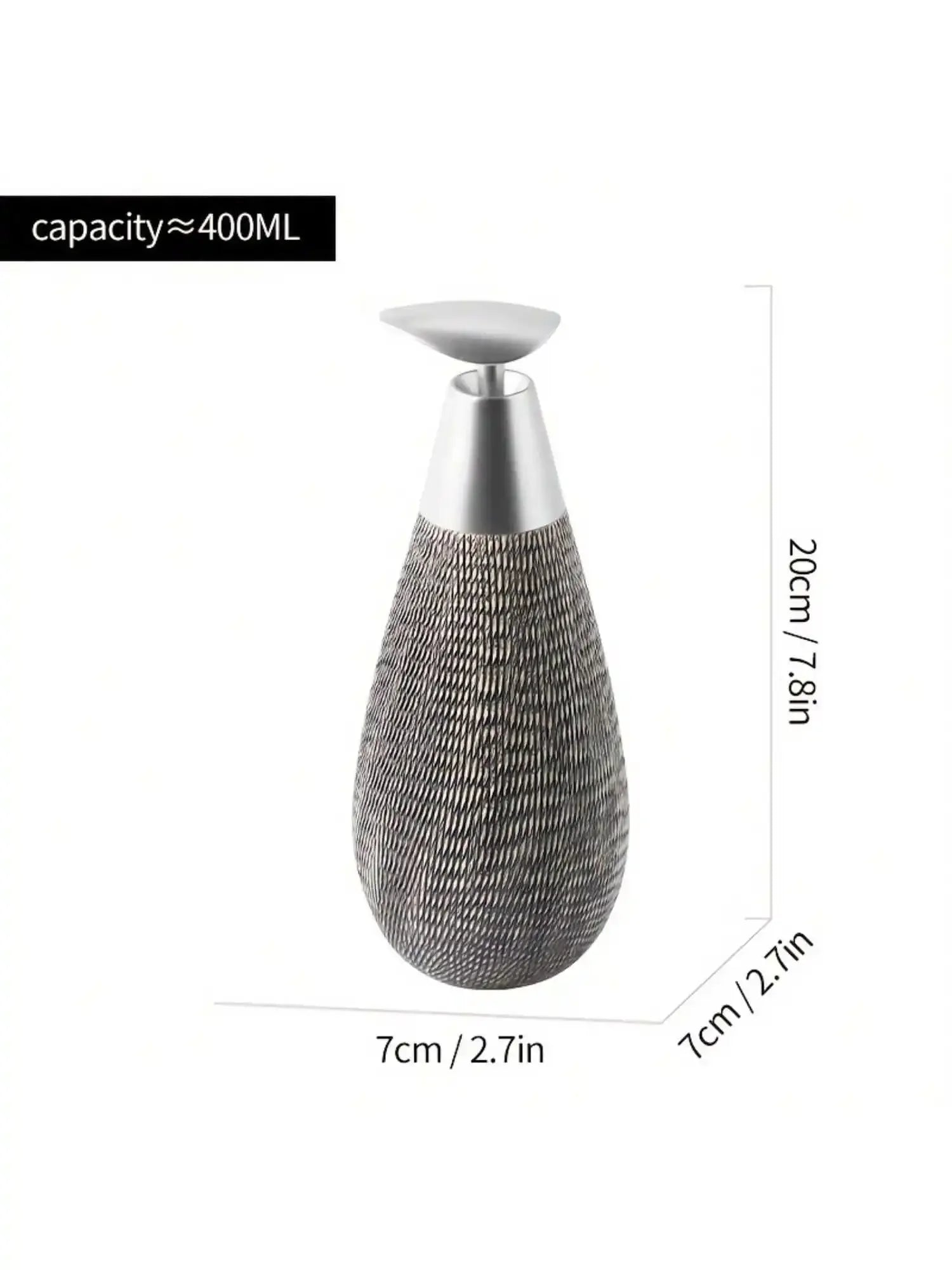 Dispensador de jabón cerámico de estilo retro con bomba, ideal para baños, cocinas y aseos.