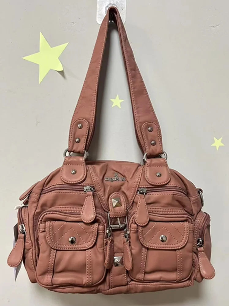 Bolsos de mano Angel Kiss para mujer, bolso tipo cartera con asa superior, bolso de hombro de PU, paquete de empanadillas, regalos, bolsos de hombro, bolso para teléfono y dinero