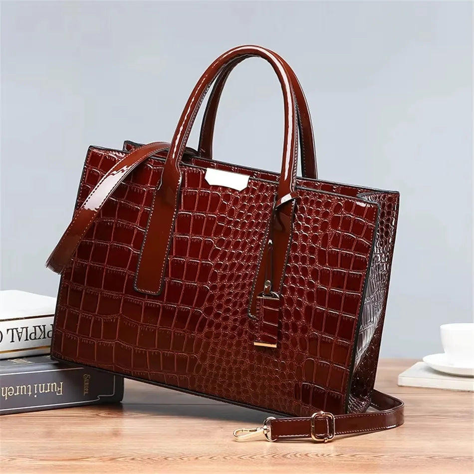 Bolso de mano de lujo con estampado de moda, gran capacidad, piel suave, bolso bandolera para mujer, bolso de hombro/bandolera, bolso de mano de diseño para mujer, bolso de mano informal.