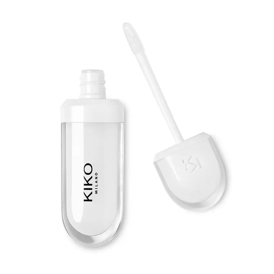 KIKO 3D Liquid Lip Glaze Brillo labial transparente Lápiz labial con efecto espejo Labios nutritivos, brillantes y voluminosos que no se desvanecen Maquillaje con pasta de frijoles y té con leche