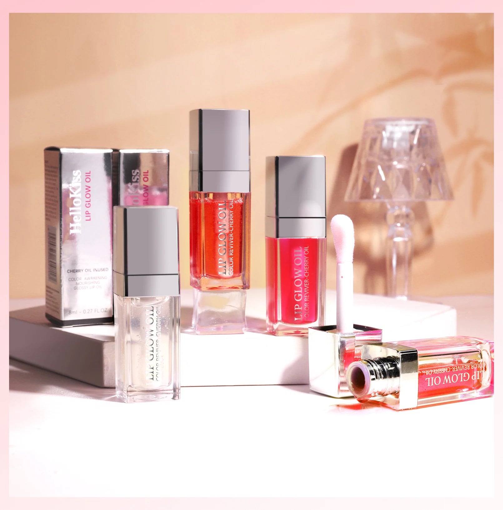 Aceite labial hidratante Crystal Jelly, brillo labial voluminizador, maquillaje, labios voluminosos y sexys, aceite labial con color y efecto voluminizador.