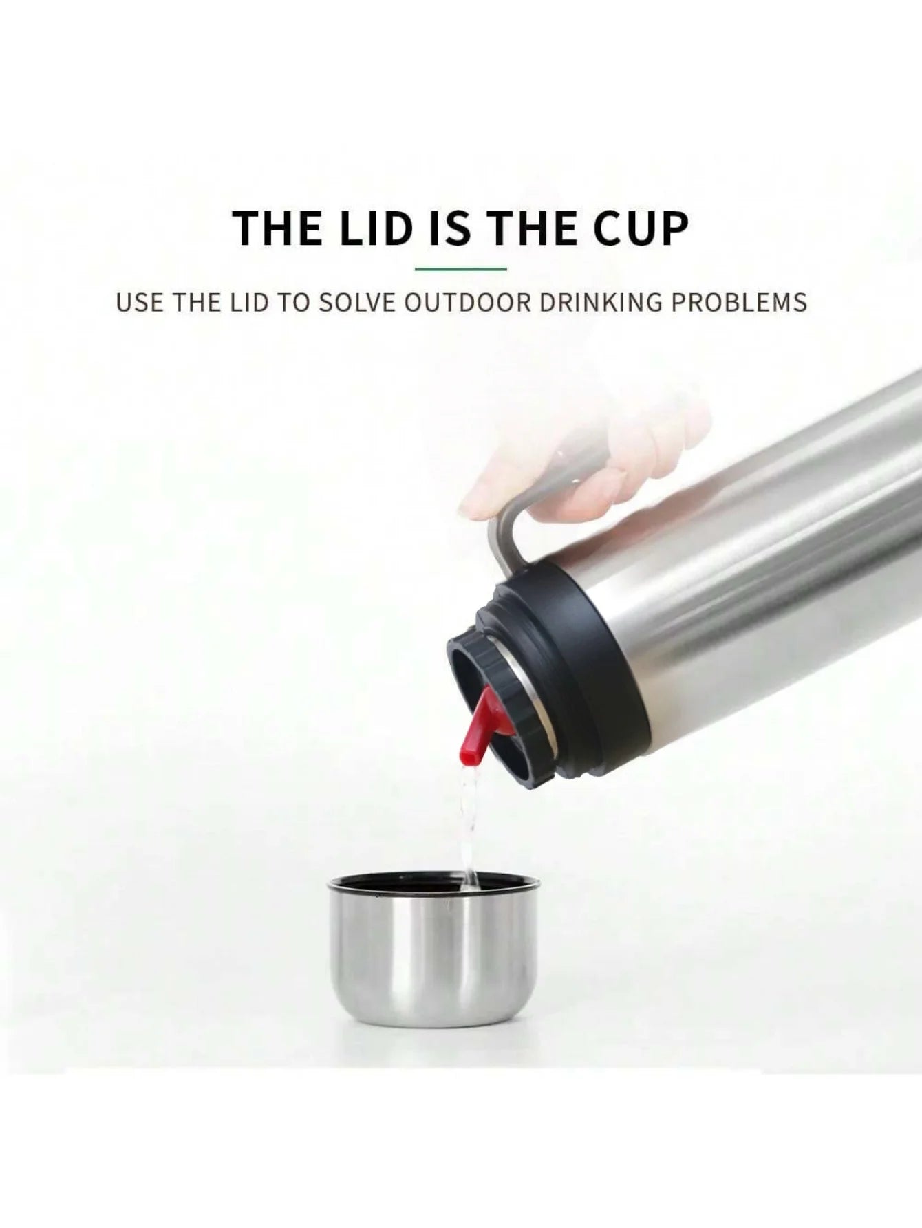 Termo de acero inoxidable para  mate, con aislamiento térmico, botella de agua argentina, gran oferta, Matero para  mate, 1000 ml