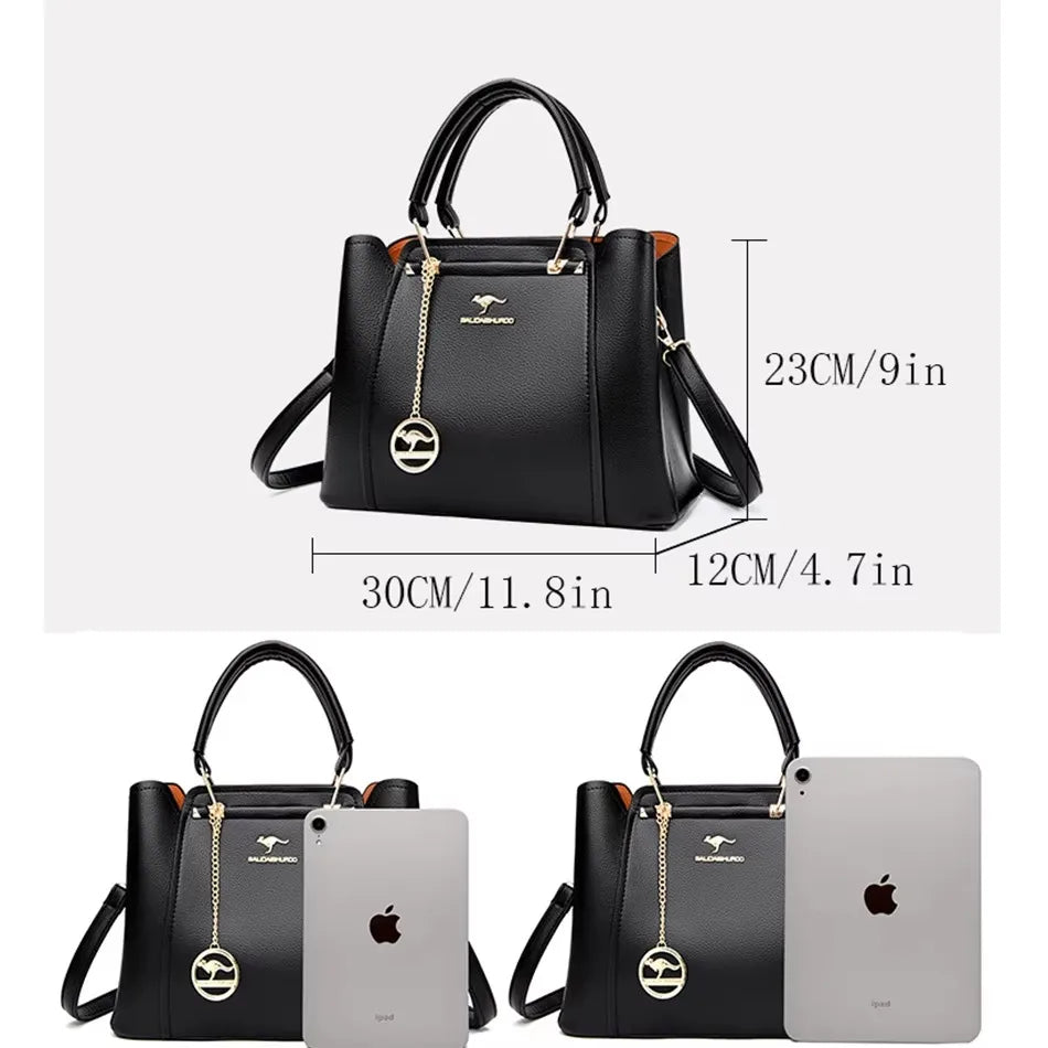 Bolso de mano de lujo con estampado de moda, gran capacidad, piel suave, bolso bandolera para mujer, bolso de hombro/bandolera, bolso de mano de diseño para mujer, bolso de mano informal.