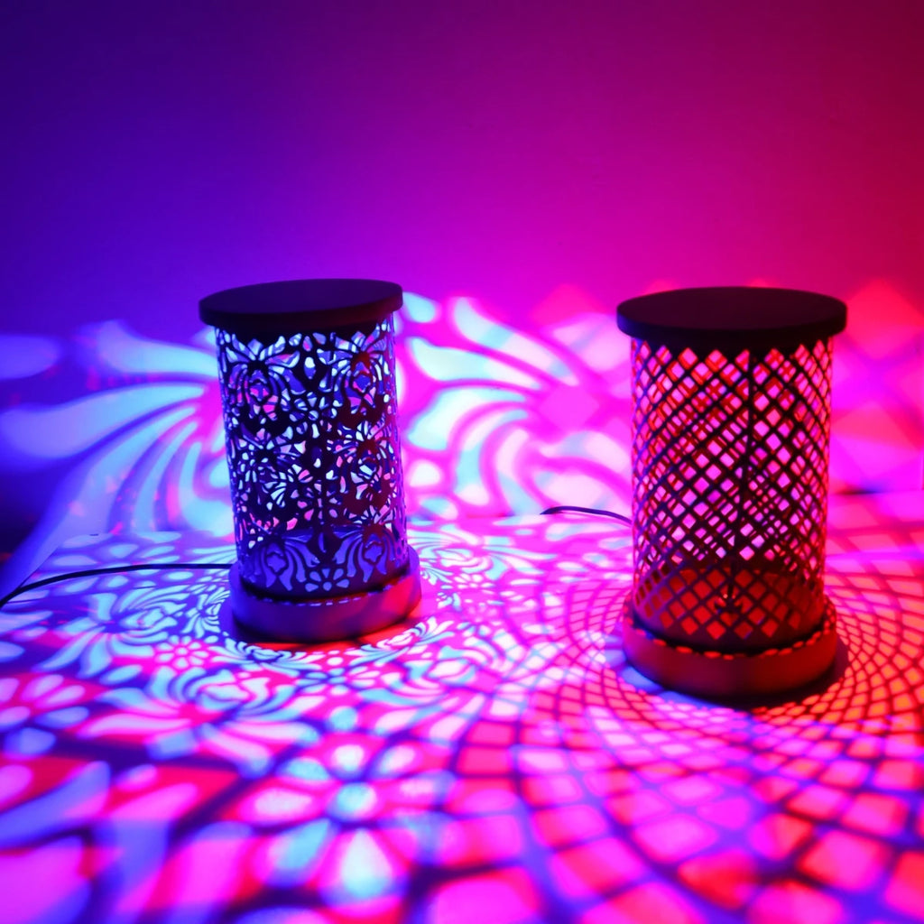Lámpara de noche ambiental creativa RGB de 16 colores con luz y sombra, lámpara USB para oficina, dormitorio, mesita de noche, luz ambiental romántica regulable.