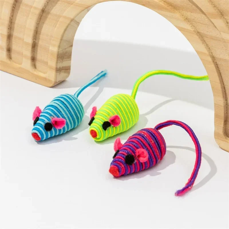 3 piezas de juguetes para gatos: ratón de juguete interactivo para masticar, atrapar y jugar. Suministros para mascotas.