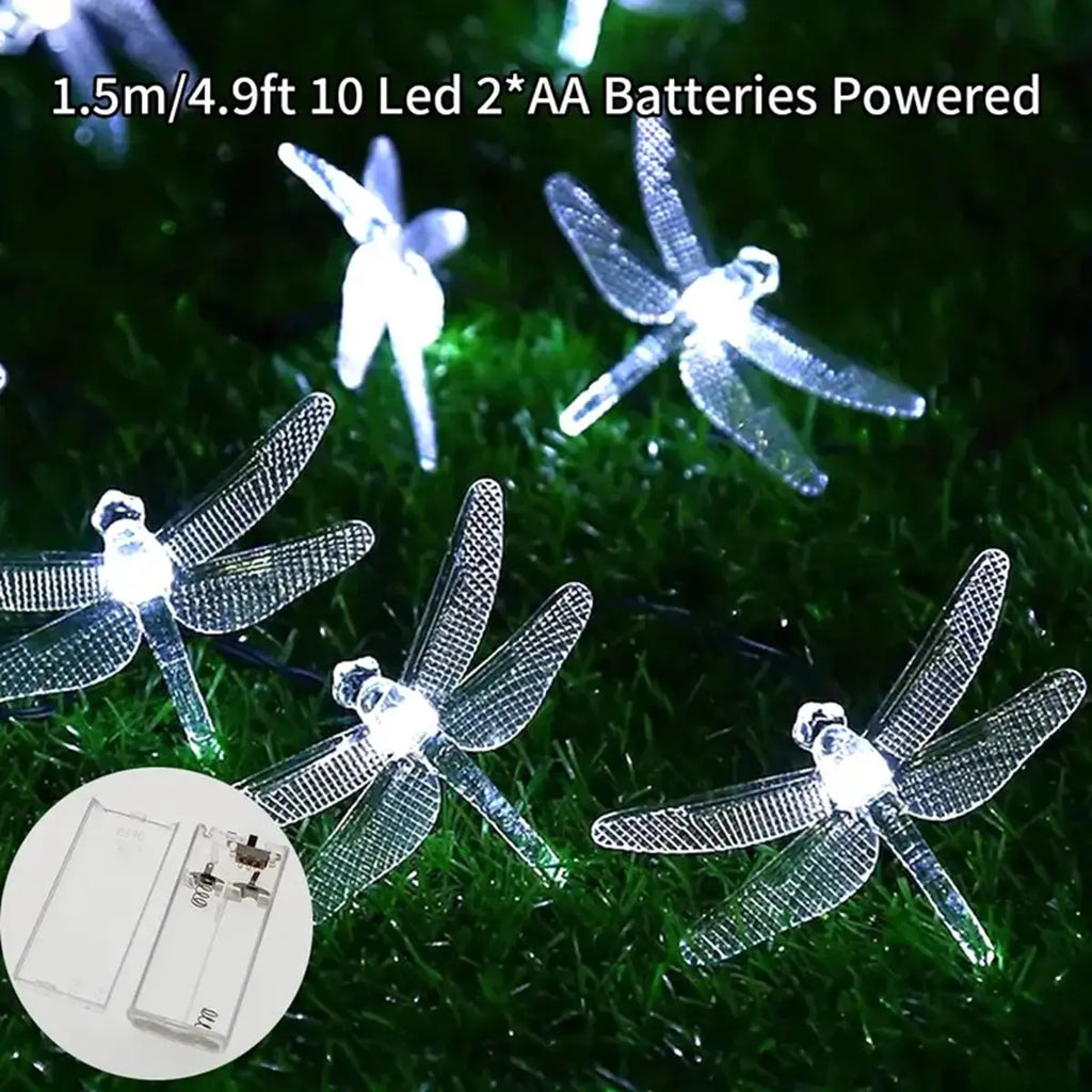 1 unidad de guirnalda de luces LED decorativas de 1,5 m con 10 luces, funciona con pilas, para decoración del hogar, jardín, dormitorio, bodas, fiestas de cumpleaños y festivales.