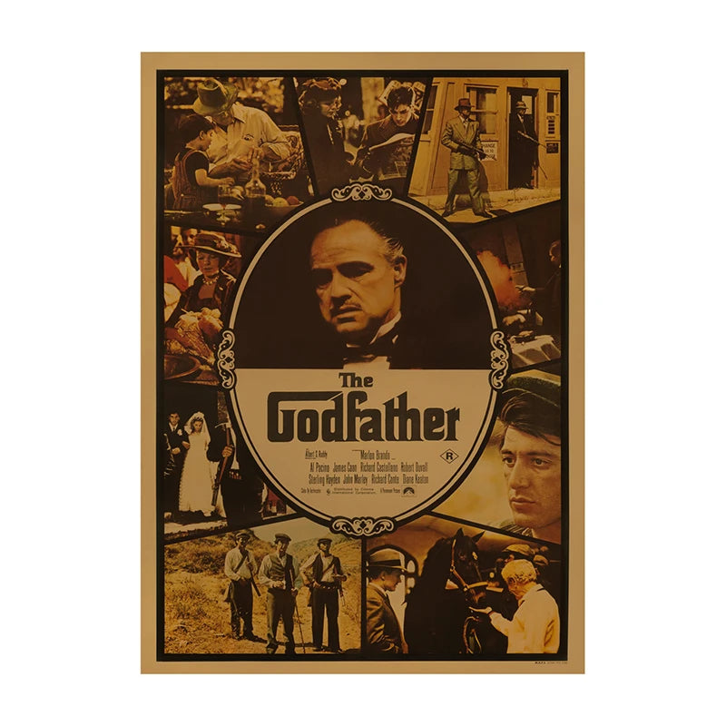 Pósteres de películas clásicas vintage, láminas decorativas retro para el hogar, arte de pared para sala de cine Leon, pintura nostálgica sobre lienzo