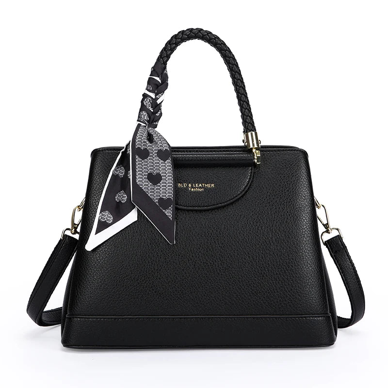 Bolsos de hombro y bandoleras de lujo de diseñador para mujer. Bolsos de mujer con asa tejida y bufanda de piel sintética de alta calidad. Bolsos de mano informales tipo tote.