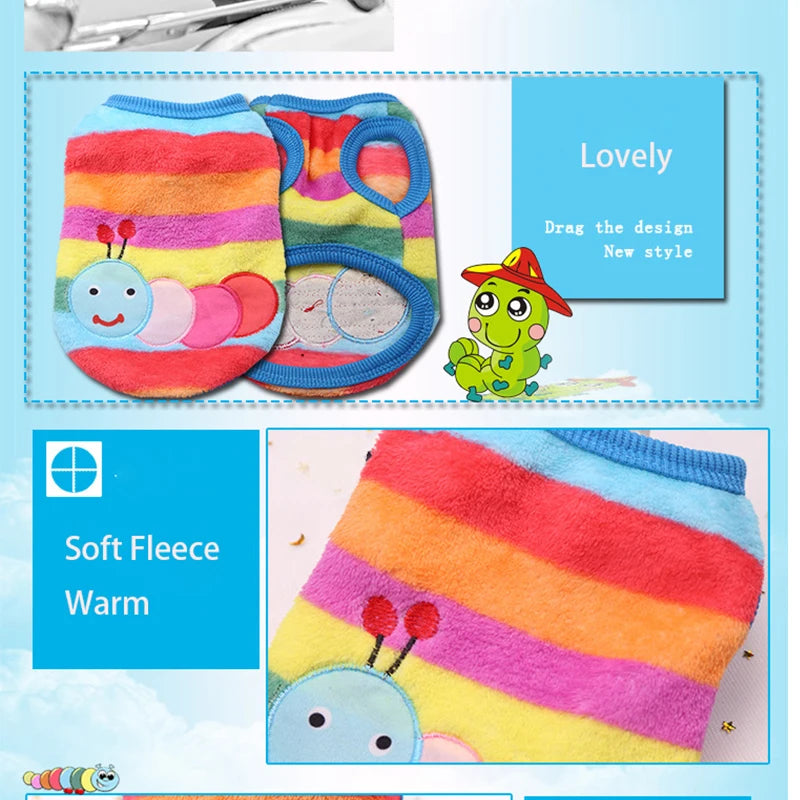 Lindo chaleco de invierno para perros pequeños y gatos, suéter cálido para mascotas, chaqueta acolchada de franela suave para cachorros, accesorios para perros XXS