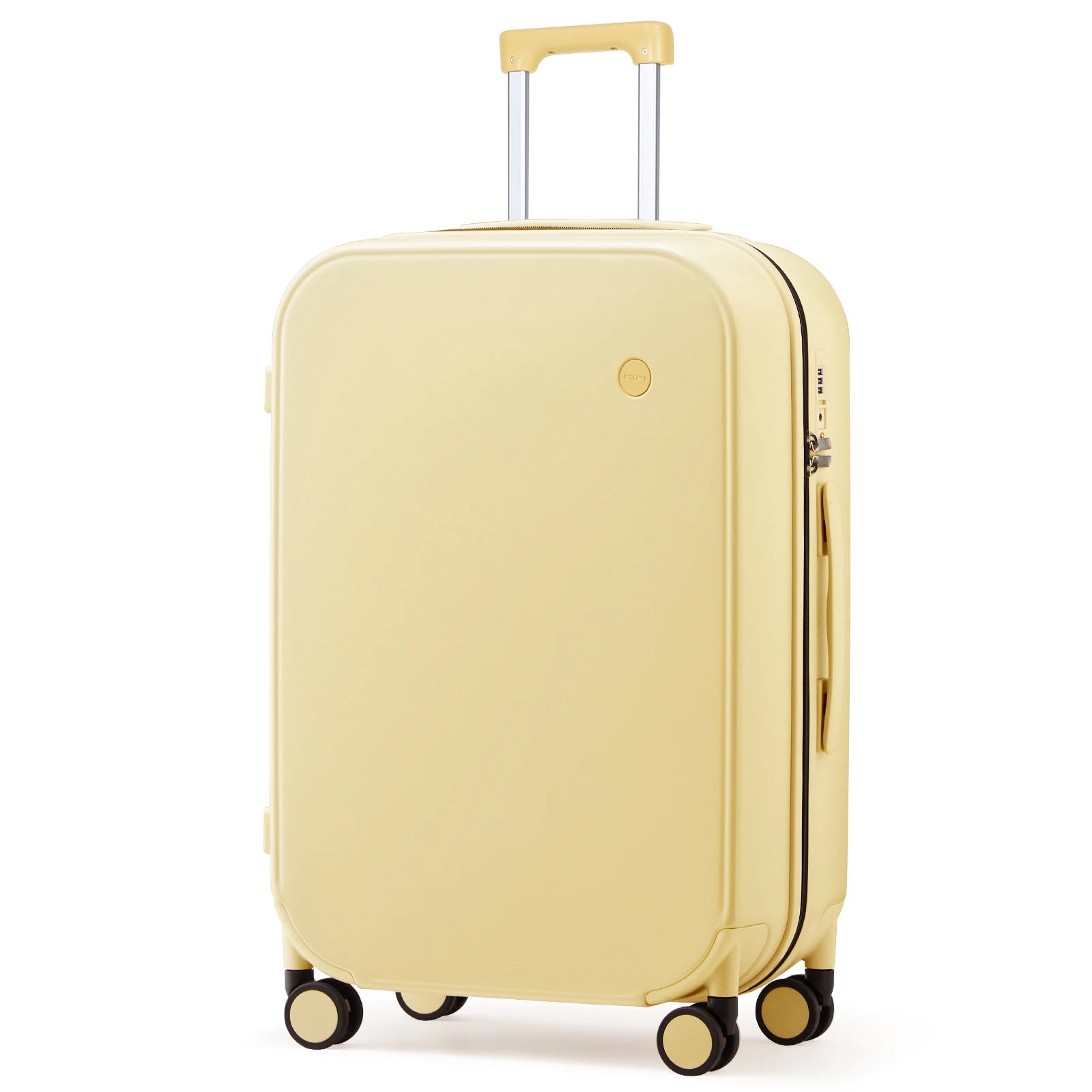 Maleta de viaje Mixi con diseño patentado para hombre y mujer, con ruedas giratorias, tamaño de cabina (18", 20" y 24", para facturar), 100% policarbonato.