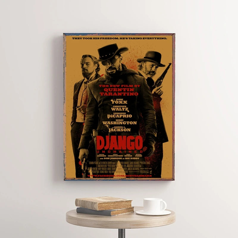 Pósteres de películas clásicas vintage, láminas decorativas retro para el hogar, arte de pared para sala de cine Leon, pintura nostálgica sobre lienzo