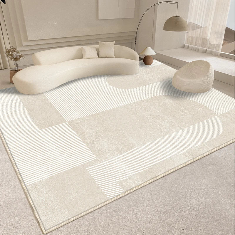 Alfombra de estilo moderno para sala de estar, alfombra mullida y suave para dormitorio, diseño abstracto, alfombra de felpa, alfombra gruesa para el hogar.