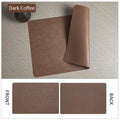 Manteles individuales de cuero de doble cara para cocina, manteles individuales resistentes al calor para mesa de comedor, posavasos, escurridor de platos
