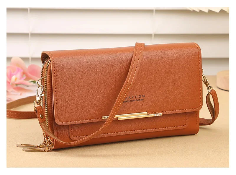 Cartera de mujer de tamaño mediano – Bolso de hombro convertible con bolsillo para monedas, diseño multifuncional