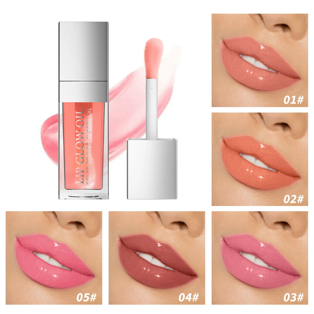 Aceite labial hidratante Crystal Jelly, brillo labial voluminizador, maquillaje, labios voluminosos y sexys, aceite labial con color y efecto voluminizador.