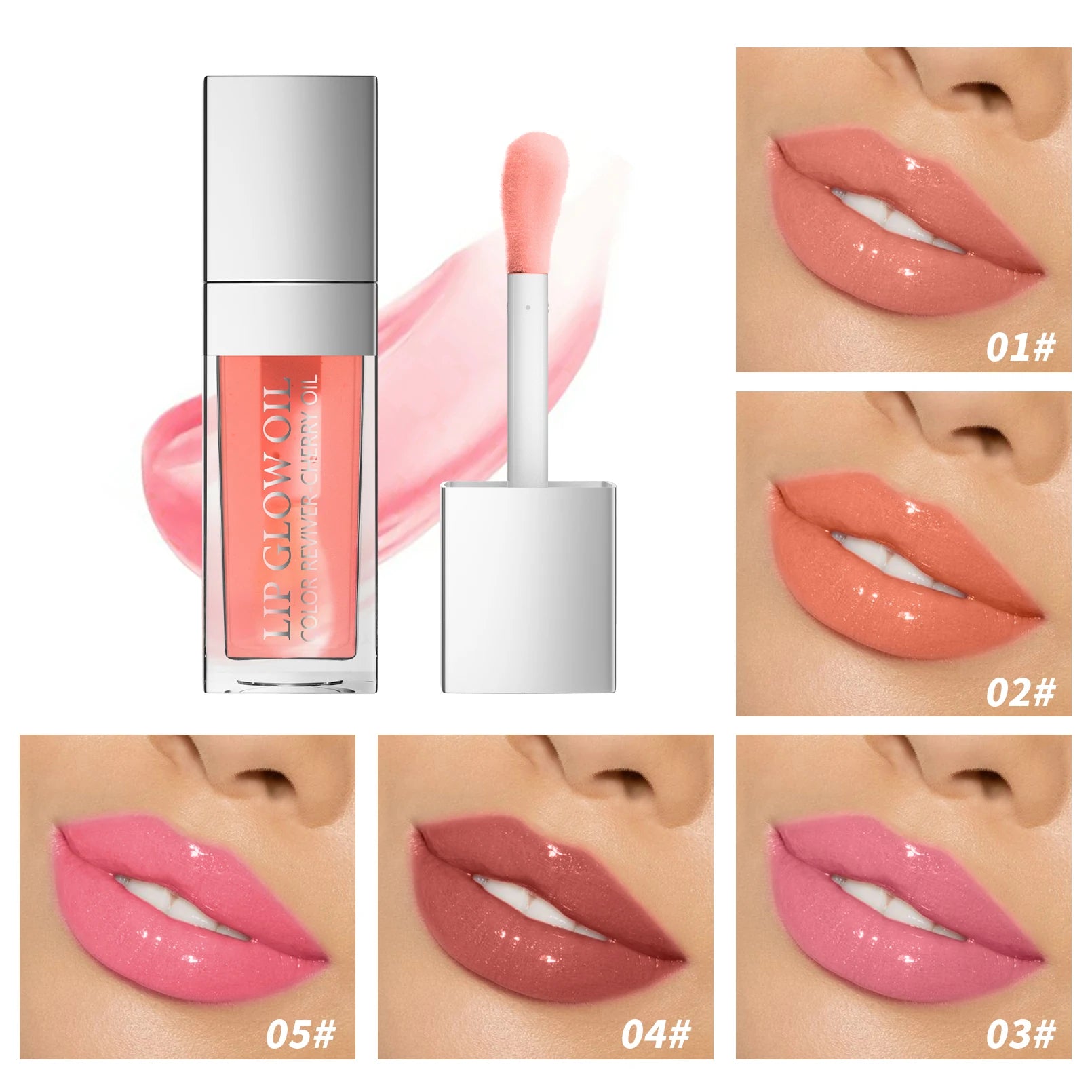Aceite labial hidratante Crystal Jelly, brillo labial voluminizador, maquillaje, labios voluminosos y sexys, aceite labial con color y efecto voluminizador.