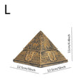 Adorno de pirámide del antiguo Egipto, artesanal, de resina, con soporte desmontable para velas de aromaterapia, faraón momia, recuerdo de viaje misterioso.