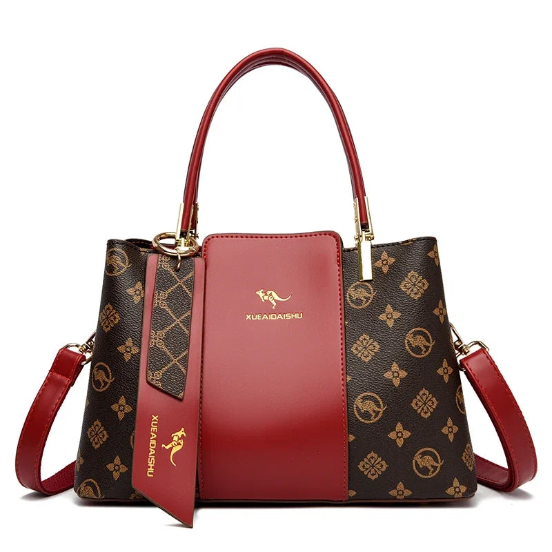 Bolso de mano de lujo con estampado de moda, gran capacidad, piel suave, bolso bandolera para mujer, bolso de hombro/bandolera, bolso de mano de diseño para mujer, bolso de mano informal.