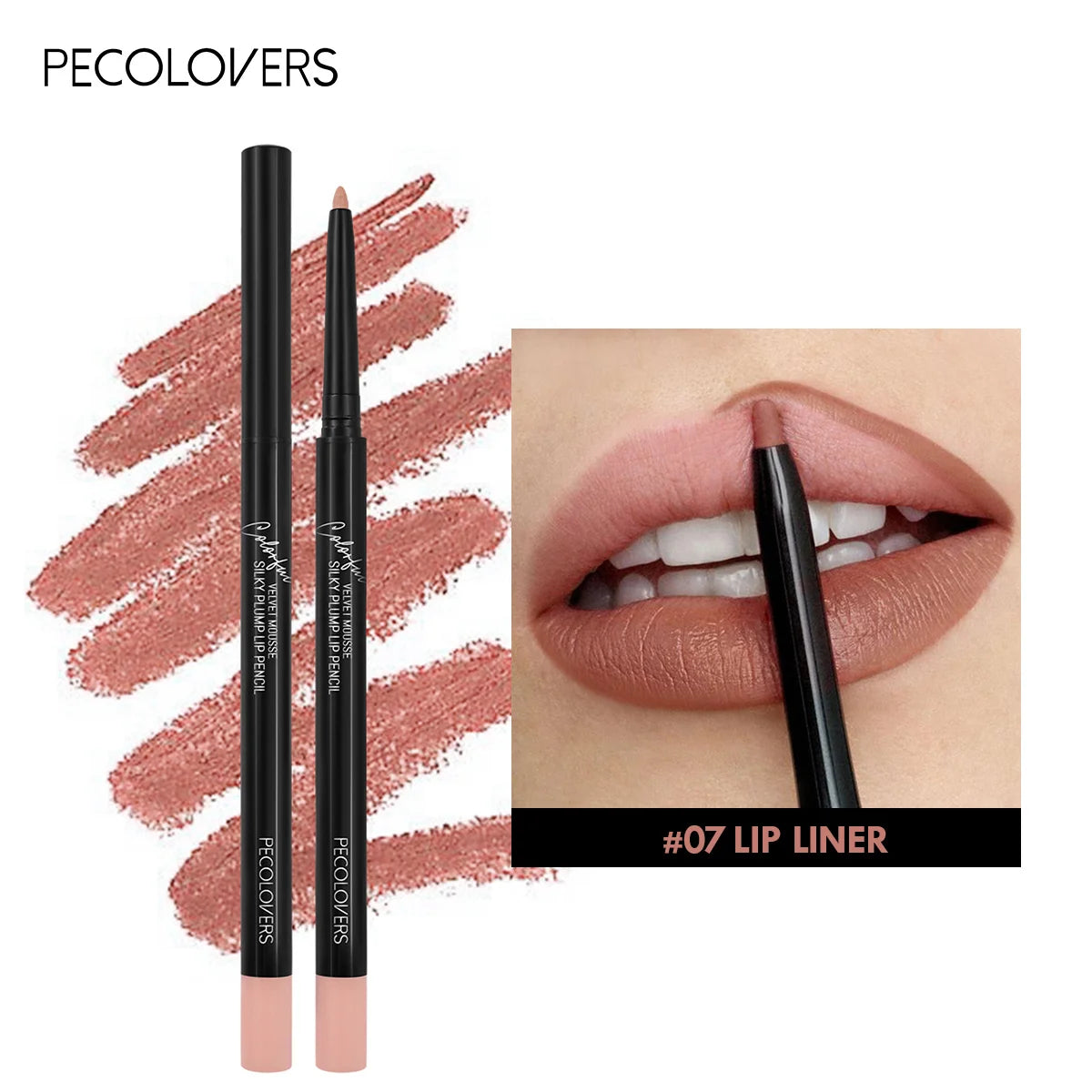 Lápiz delineador de labios mate resistente al agua, labial rojo con contorno, larga duración, no se transfiere, hidratante para labios, maquillaje, 12 colores.
