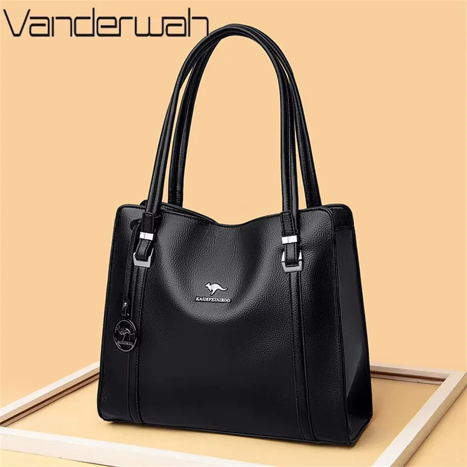 Bolso de mano de lujo con estampado de moda, gran capacidad, piel suave, bolso bandolera para mujer, bolso de hombro/bandolera, bolso de mano de diseño para mujer, bolso de mano informal.