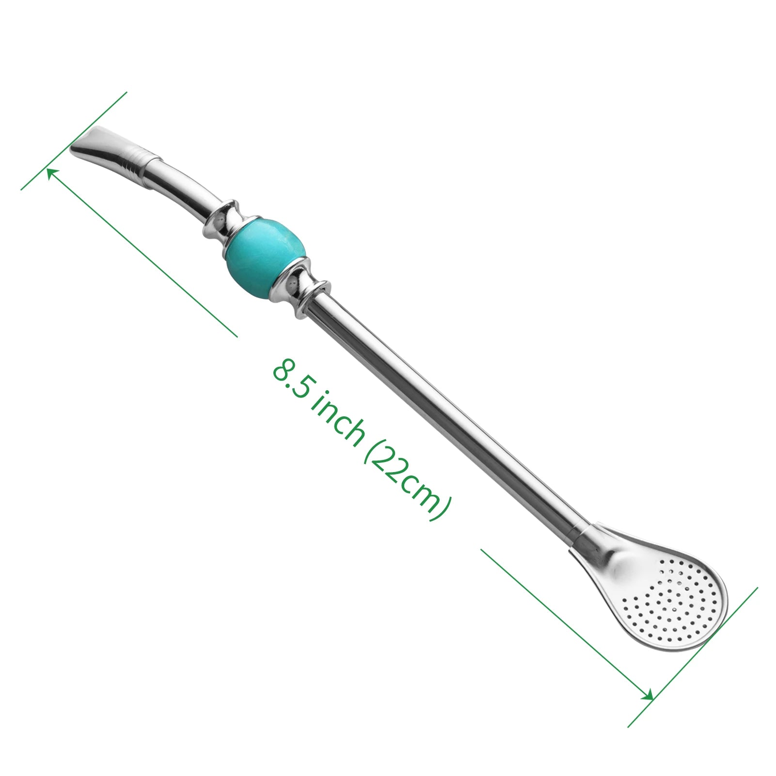 Juego de bombillas de acero inoxidable para té de yerba mate, pajitas reutilizables con filtro y cuchara, accesorio para bebidas de bar.
