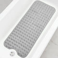 Alfombrillas para bañera y ducha, extralargas antideslizantes de 40 x 16 pulgadas con orificios de drenaje y ventosas, alfombrilla para baño.
