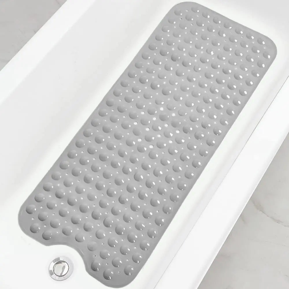 Alfombrillas para bañera y ducha, extralargas antideslizantes de 40 x 16 pulgadas con orificios de drenaje y ventosas, alfombrilla para baño.