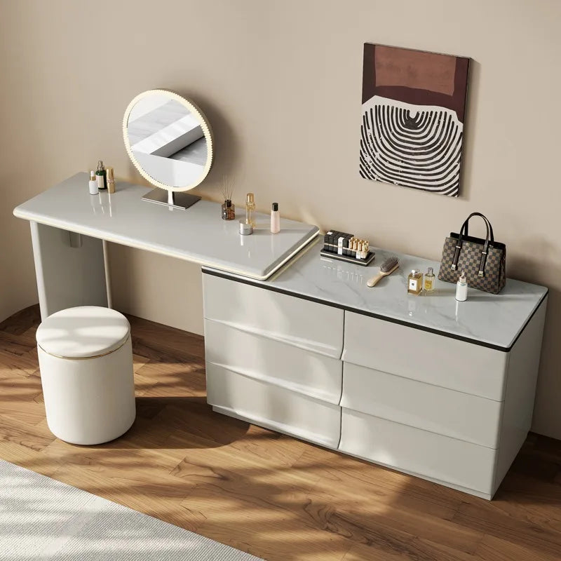 Diseño Natural Tocador Moderno Simple Tocador de Maquillaje Simple Dormitorio Chica Escritorio Mesa De Maquillaje Accesorios para el Hogar